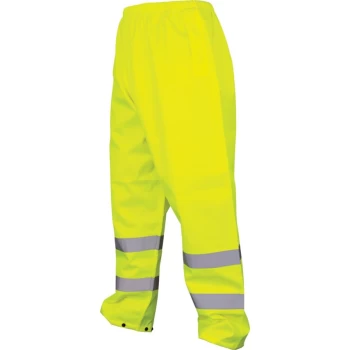 Image of Hi-vis Rip-stop Yellow Trousers (EN20471) - 2XL
