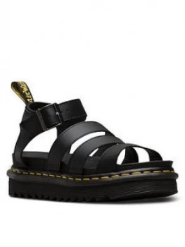 image of Dr Martens Blaire Chunky Flatsandal, Black, Size 8, Women