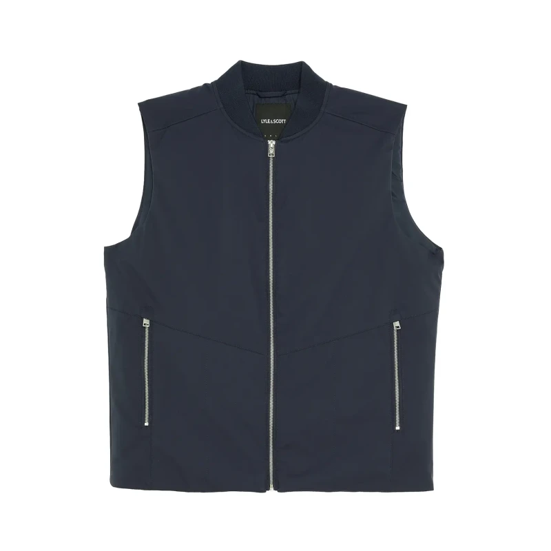 Image of Lyle & Scott Short sleeve jacket Lyle & Scott Bleu Male L