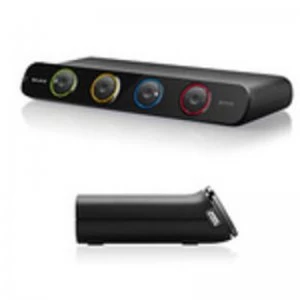 Image of Belkin 4 port USB VGA Desktop SOHO KVM, with built in USB hub, cables