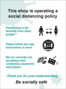 Image of Social distancing B-SAV (300x400mm)