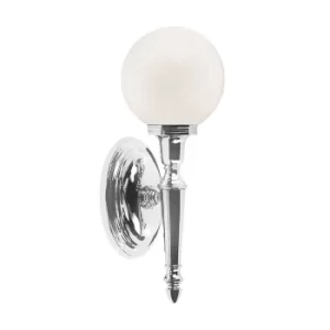 Image of Dryden 1 Light Bathroom Wall Light Polished Chrome IP44, G9