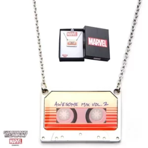 Image of Marvel Guardians of the Galaxy Awesome Mix Vol. 2 Tape Pendant Necklace