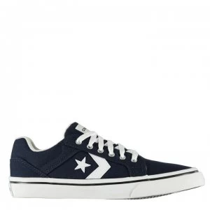 image of Converse Distrito 2 Canvas Low Trainers - Navy/White