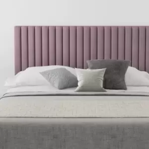Image of Grant Upholstered Headboard, Plush Velvet, Blush - Headboard 60cm Size Single (90x190)