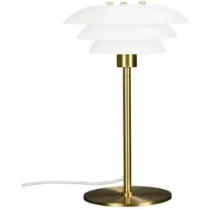 image of Dyberg Larsen Table Lamp Opal, Brass 20cm