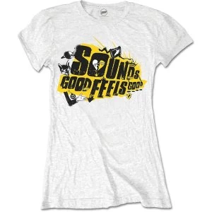 Image of 5 Seconds of Summer - Sounds Good Album Womens Large T-Shirt - White