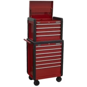 Image of Sealey AP3411STACK Topchest 4 Drawer & Rollcab 7 Drawer Combination
