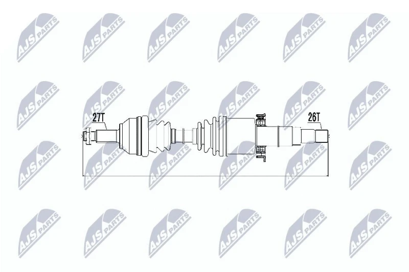 Image of NTY Drive shaft NTY NPW-JG-001