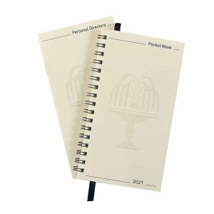 image of Collins 2021 Elite Pocket Diary Week To View Refill