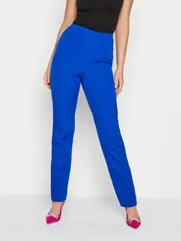 Long Tall Sally Cobalt Scuba Slim Leg Trouser, Blue, Size 16, Women