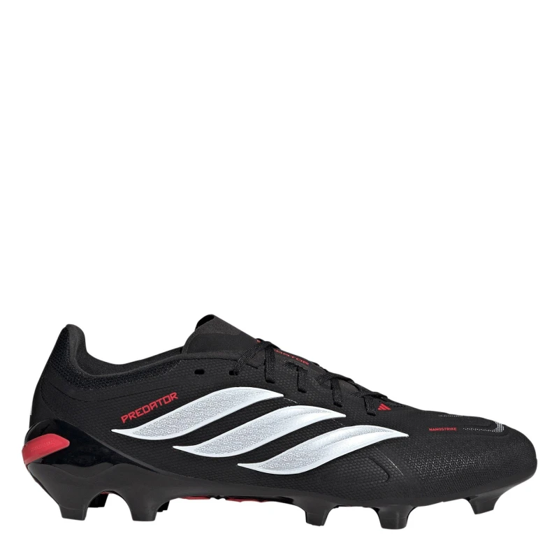 Image of adidas Mens adidas Predator League Firm Ground Football Boots Black/Red male 8.5 (42.7)