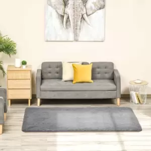 Image of Homcom Grey Fluffy Area Rug Carpet For Living Room Bedroom 120X200Cm