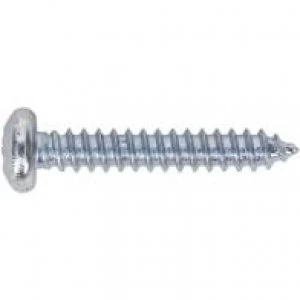 image of Sealey STPP4225 Self Tapping Screw 4.2 x 25mm Pan Head Pozi Zinc DIN 7981CZ