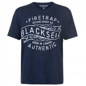 Image of Firetrap Blackseal XL Cypher T Shirt - Navy