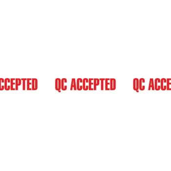 image of Avon - Printed 'qc Accepted' Tape - 50MM X 66M