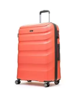 Image of Rock Luggage Bali UYG8A 8 Wheel Hardshell Large Coral Suitcase