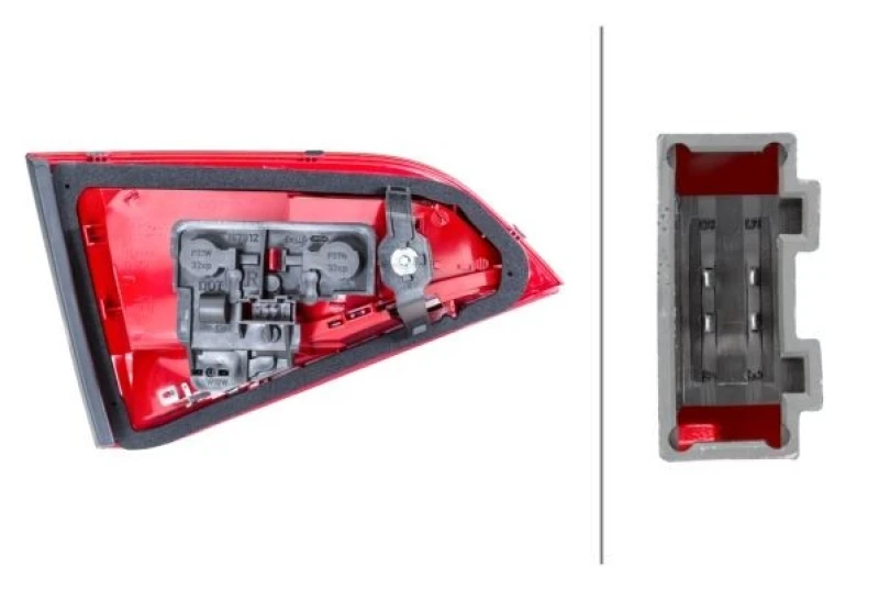 Image of HELLA 2TZ 009 687-111 Rear light Inner Section, with bulb holder, Left, W16W, with bulbs Combination Rearlight (391)