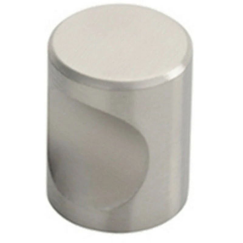 Image of Loops Cylindrical Cupboard Door Knob 16mm Diameter Stainless Steel Cabinet Handle Metallics unisex