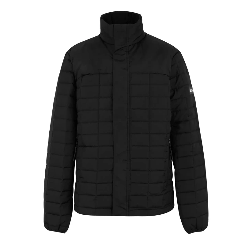 Image of Regatta Regatta Men Haire Hooded Insulating Baffled Jacket in Jet Black Size: 3X-Large Jet Black XXXL Male 5063516102717