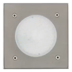 image of Lamedo - LED 1 Light Outdoor Recessed Ground Light Stainless Steel IP44 - Eglo