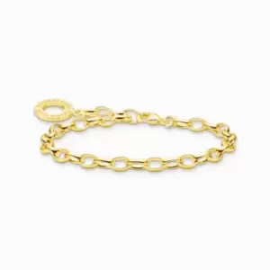 image of Charm Club Gold Plated Charm Bracelet X0031-413-39