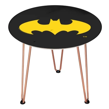 Image of Decorsome DC Batman Wooden Side Table - Gold