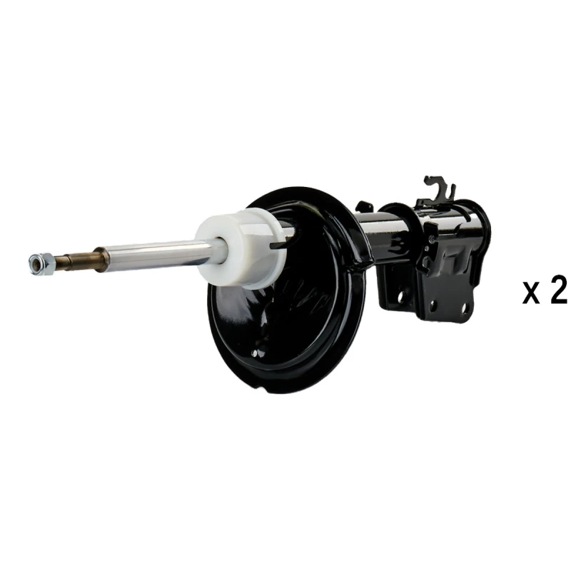 Image of RIDEX 854S20498 Shock absorber Front axle both sides, Gas Pressure, Twin-Tube Shock Absorber (854)