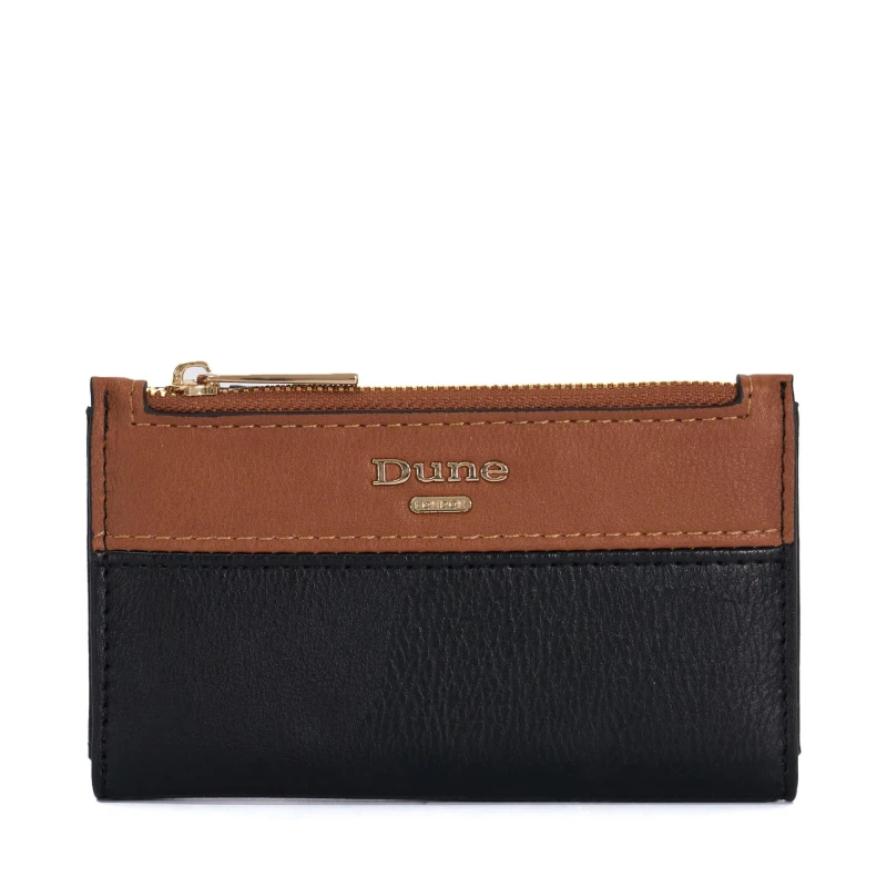 Image of Dune London Womens Kennero Faux Leather Zip Around Purse Black female One Size