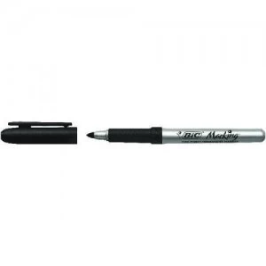 image of Bic Marking Fine Point Permanent Marker Black PK12