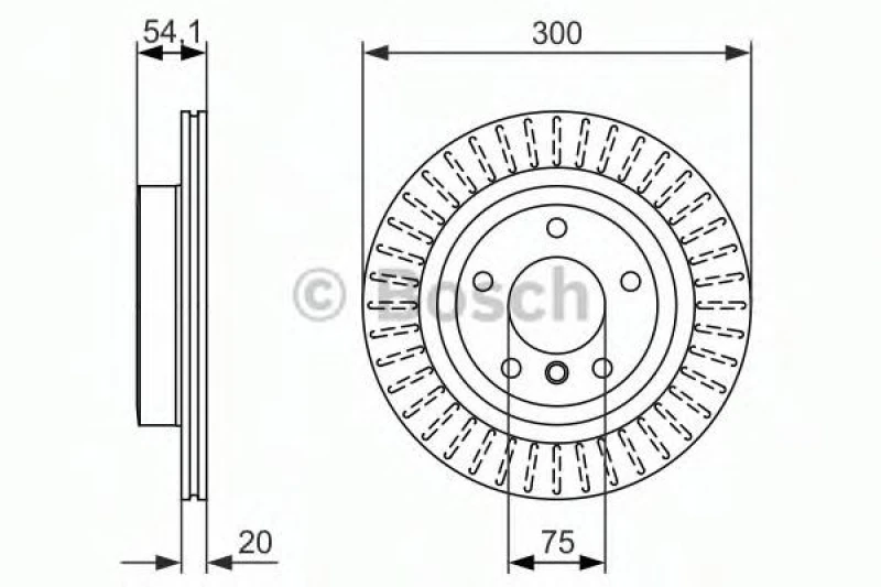 Image of Bosch 0 986 479 775 Brake disc Vented, Coated, High-carbon, with bolts/screws Brake Disc (82)