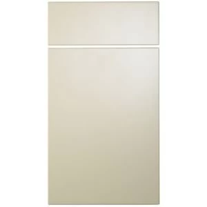 Image of Cooke Lewis Raffello High Gloss Cream Drawerline door drawer front W400mm Pack of 1