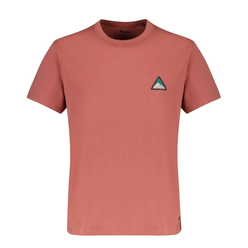 Image of Faguo Cotton T-Shirt Faguo Lugny Rose Male L