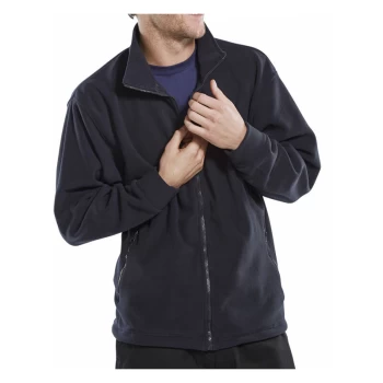Image of FLEECE JKT NAVY 5XL - Navy Blue - Click