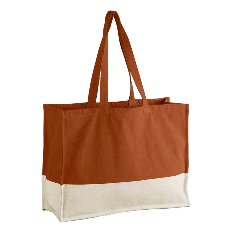 Image of Westford Mill EarthAware womens Shopper bag in Orange