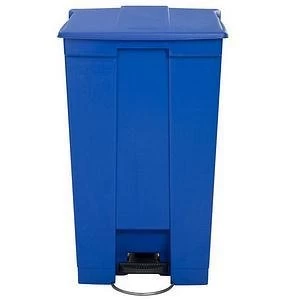 Image of Rubbermaid 87L Step On Container Heavy duty Pedal Plastic Dark Blue