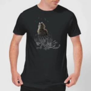 Image of Fantastic Beasts Tribal Augurey Mens T-Shirt - Black
