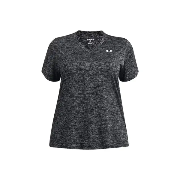 image of Under Armour Womens Tech Short Sleeve V Neck T Shirt 3X - UK 24W - 26W (Bust 51.5 - 55')