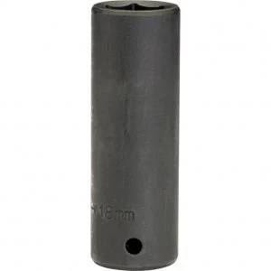 Image of Draper Expert 1/2" Drive Hi Torq Deep Hexagon Impact Socket Metric 1/2" 18mm