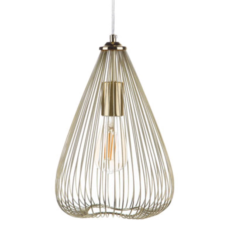 Image of Beliani Pendant Lamp Conca Metal Gold