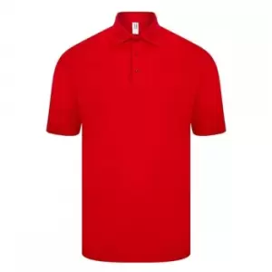 Image of Casual Classics Mens Original Tech Pique Polo Shirt (L) (Red)