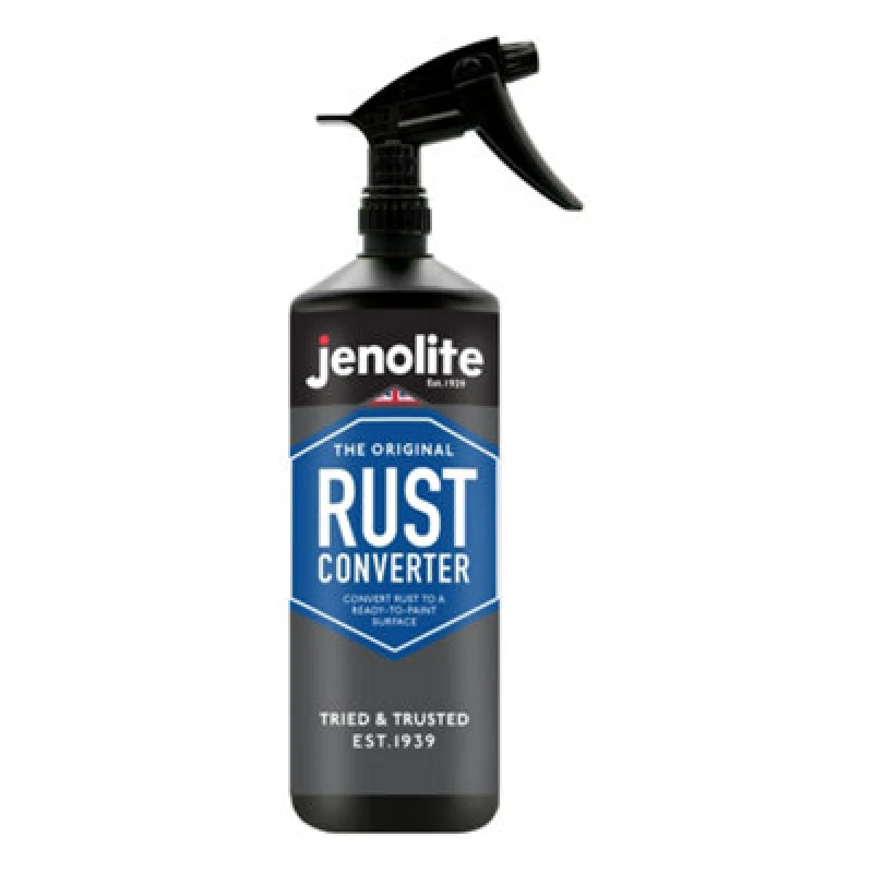 Image of Jenolite Original Rust Converter - Convert Rust Into A Ready To Paint Surface - One Application - 1 Litre (Trigger Spray)