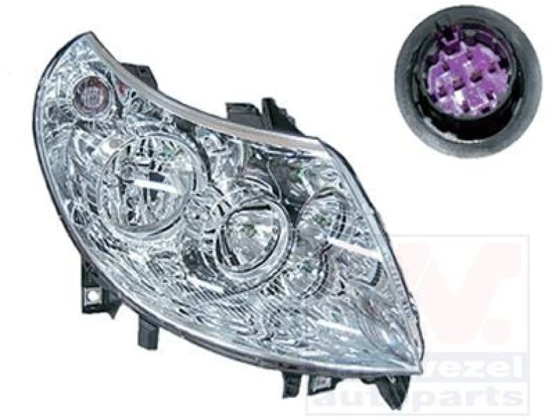 Image of VAN WEZEL Headlight VAN WEZEL 1651966