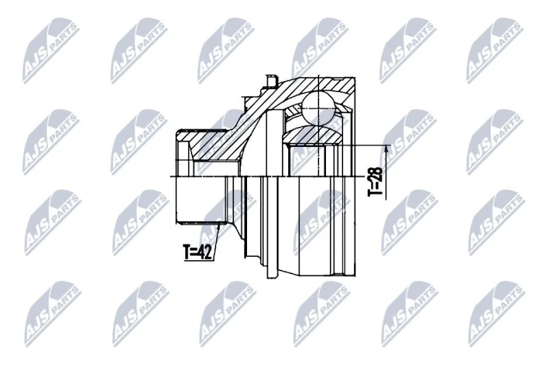 Image of NTY CV joint kit NTY NPZ-AU-058