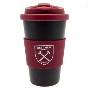 Image of West Ham United F.C. Silicone Grip Travel Mug