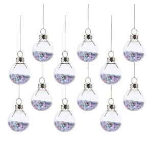 image of Sass & Belle (Set of 12) Pastel Stars Mini Baubles