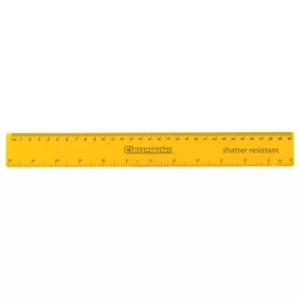 image of Classmaster Pack 100 Shatter Resistant Coloured Rulers, 30cm