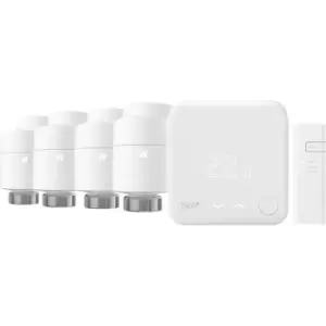 Image of tadoº Starter Kit - Wired Smart Thermostat V3+ & Smart Radiator Thermostats - 8 Pack - DIY Install - White