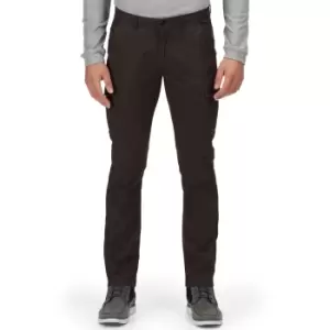 Image of Regatta Mens Bryer II Coolweave Cotton Cargo Trousers 30R - Waist 30' (76cm), Inside Leg 32'