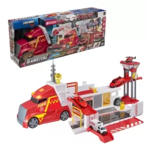 Image of Teamsterz Emergency City Fire Command Play Set Includes 3 Die Cast Cars